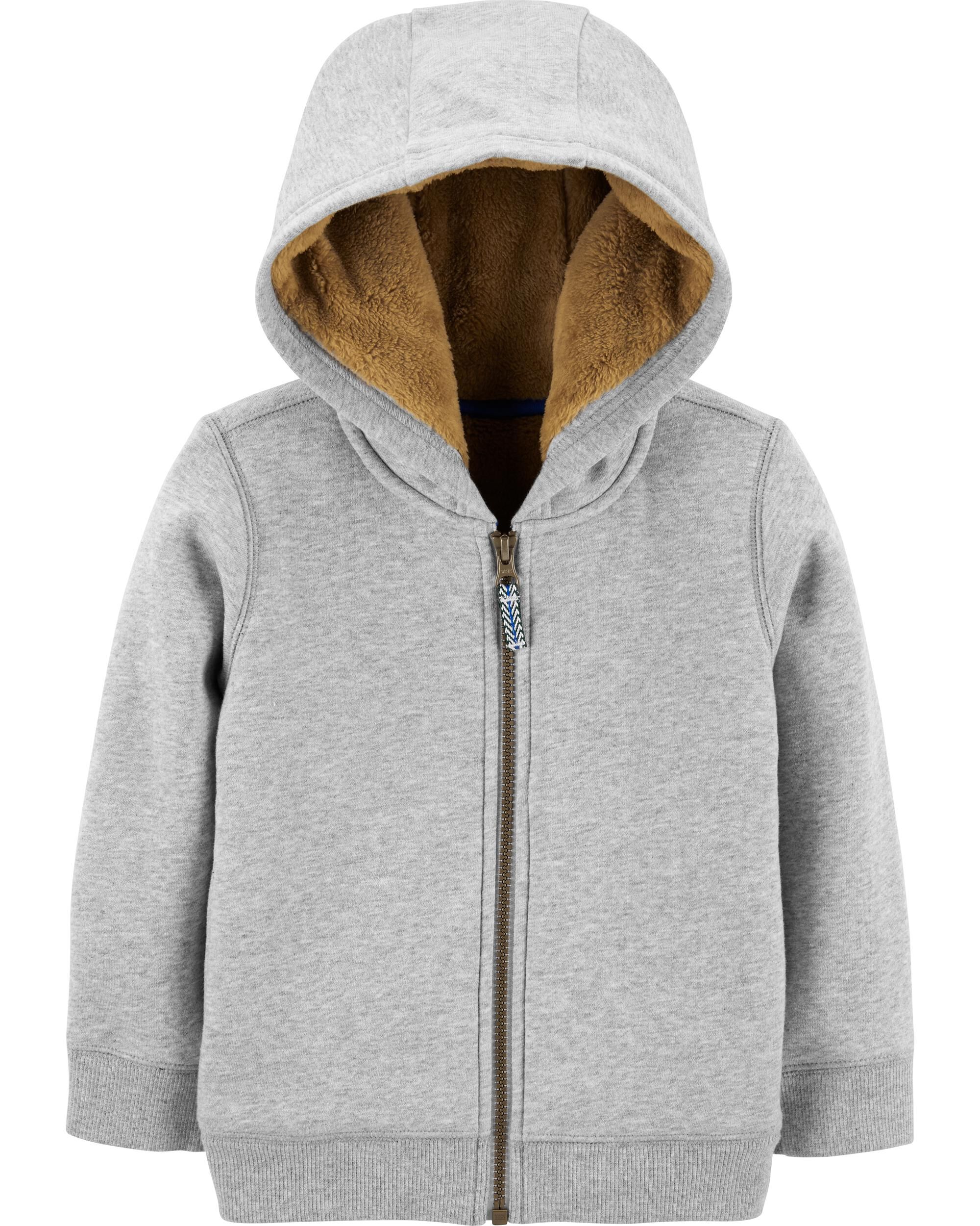 fleece lined zip up hoodies