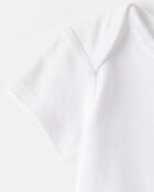 Baby 5-Pack Short-Sleeve Bodysuits - White, image 3 of 6 slides