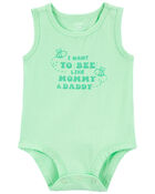 Baby Bee Like Mommy And Daddy Sleeveless Bodysuit, image 1 of 2 slides