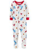 Baby 1-Piece Sesame Street 100% Snug Fit Cotton Footie Pajamas, image 1 of 3 slides
