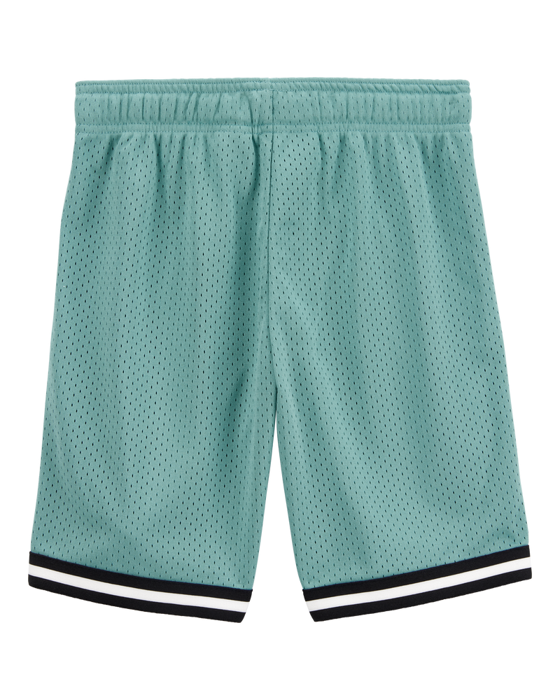 Boys Fan-Favorite Basketball Mesh Short - Teal, image 2 of 5 slides