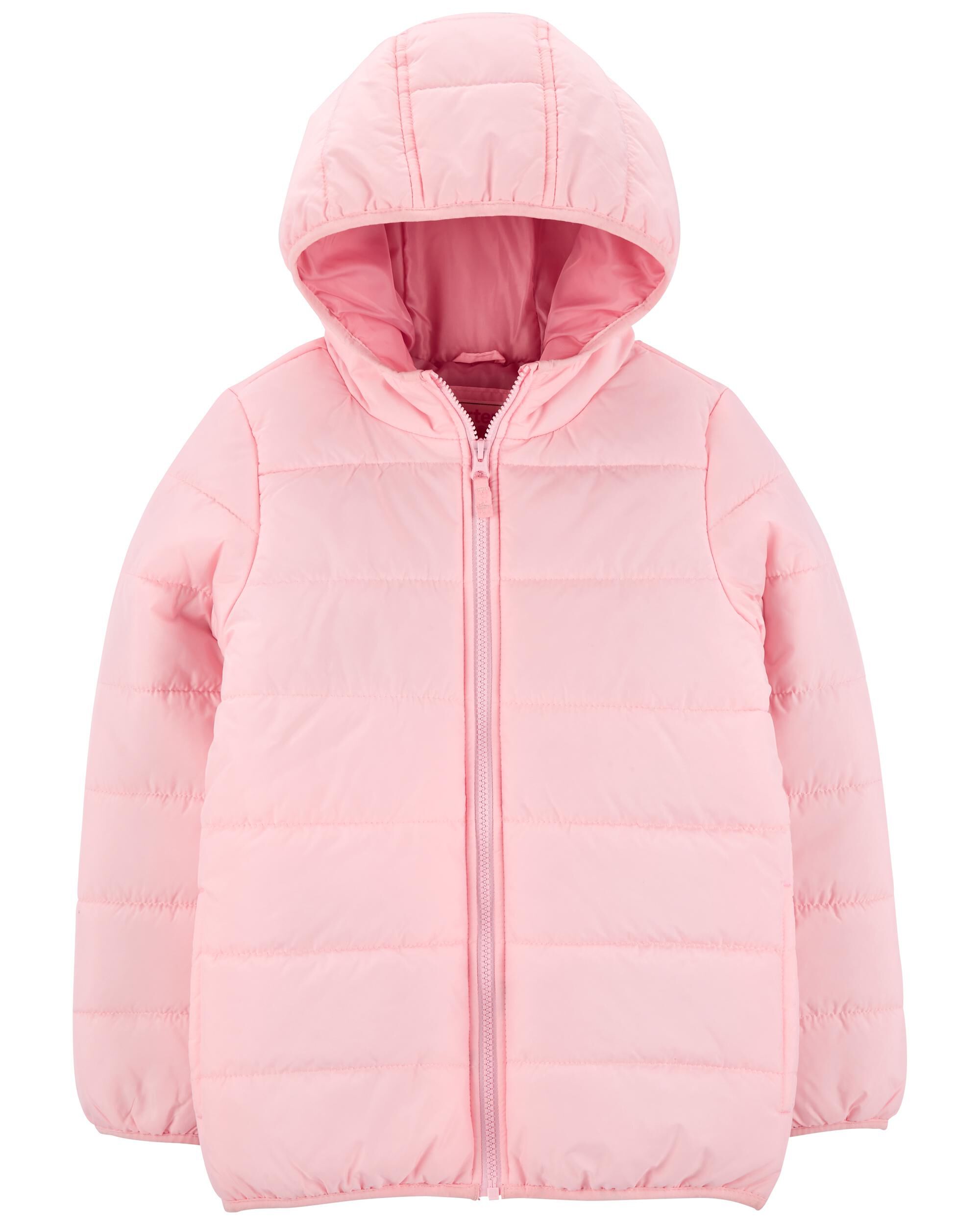 Pink packable hot sale puffer