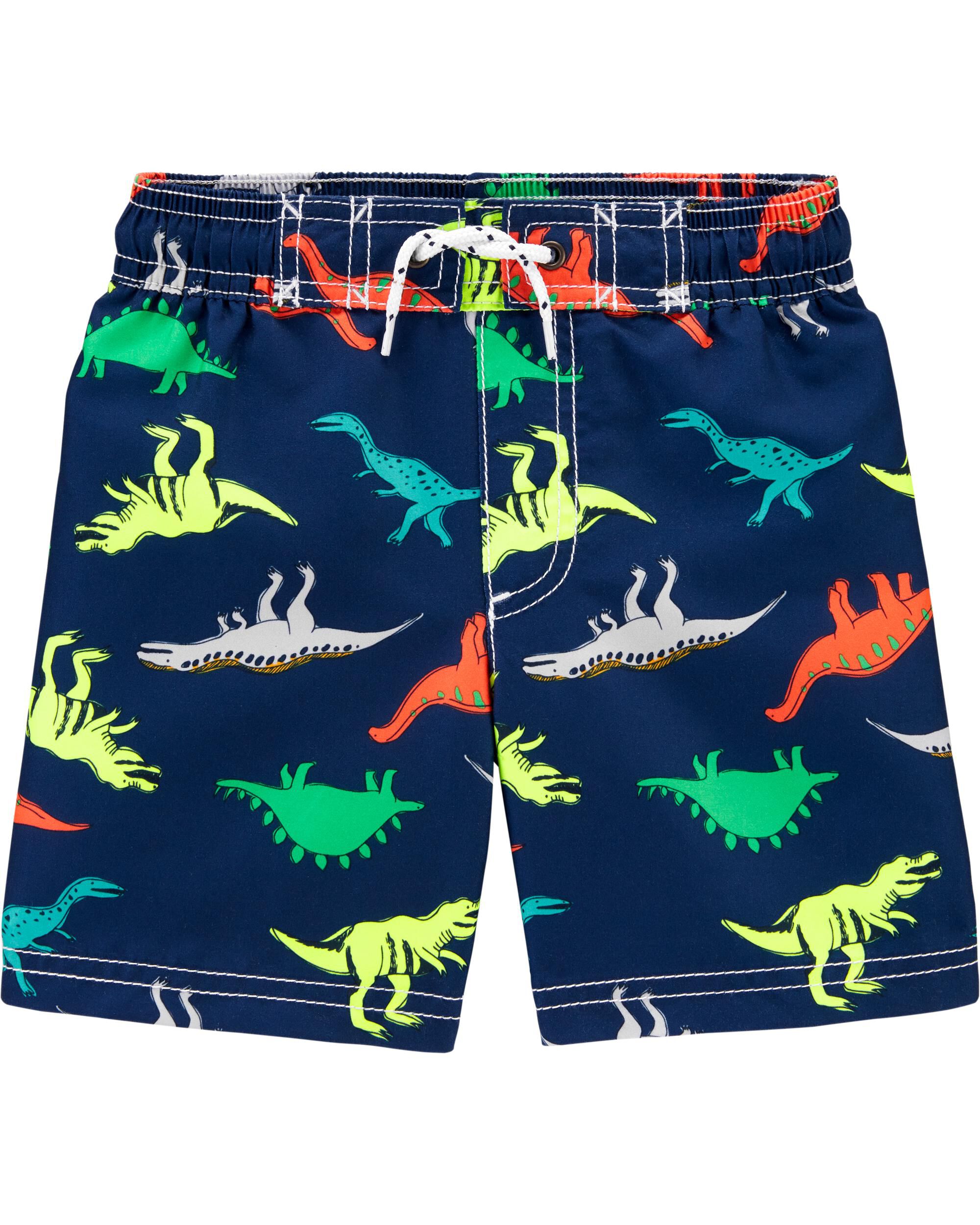 dino swim trunks