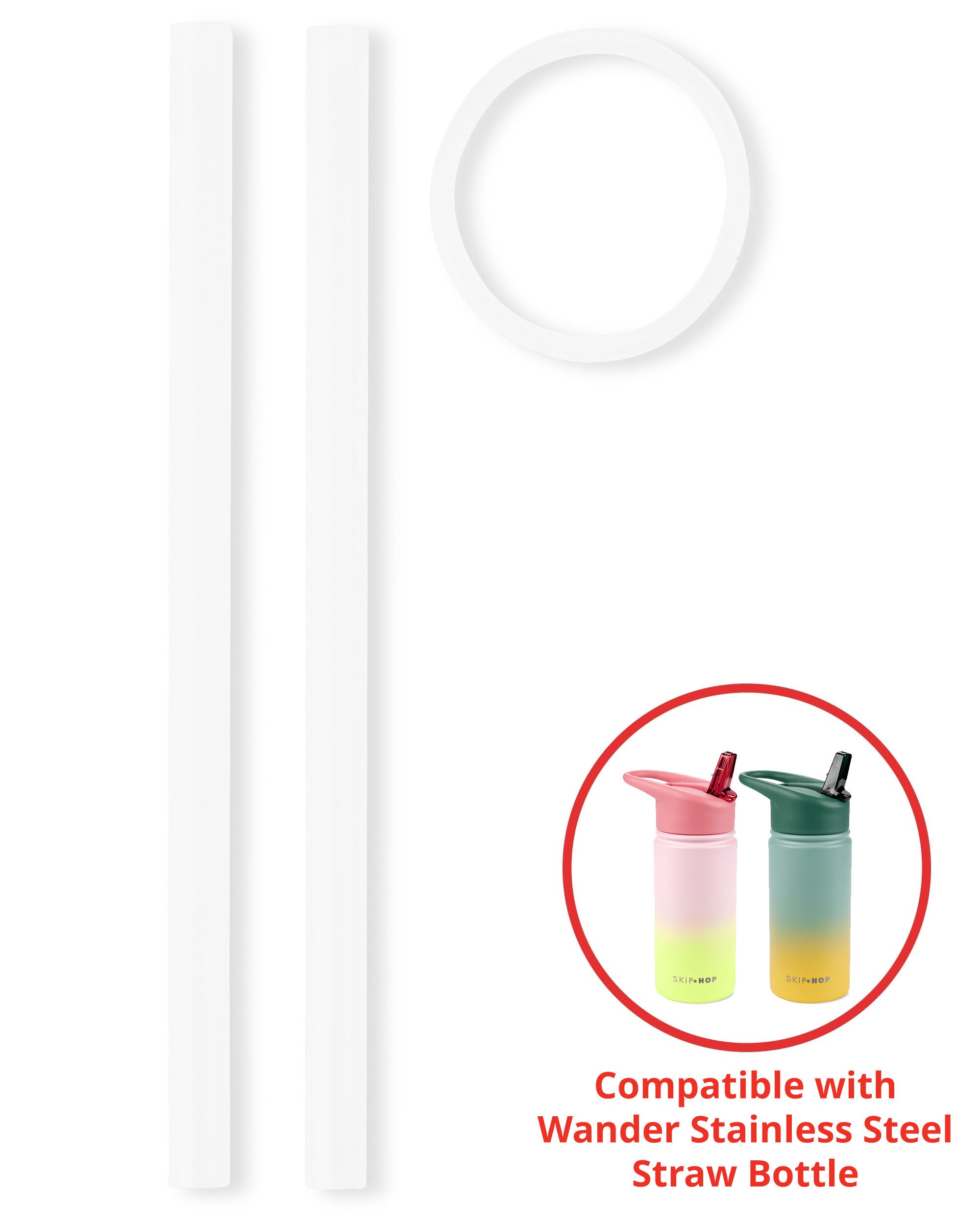Wander Straw Bottle Extra Straws - 2-Pack, image 1 of 2 slides