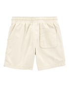 Boys Pull-On Twill Shorts - Khaki, image 2 of 4 slides