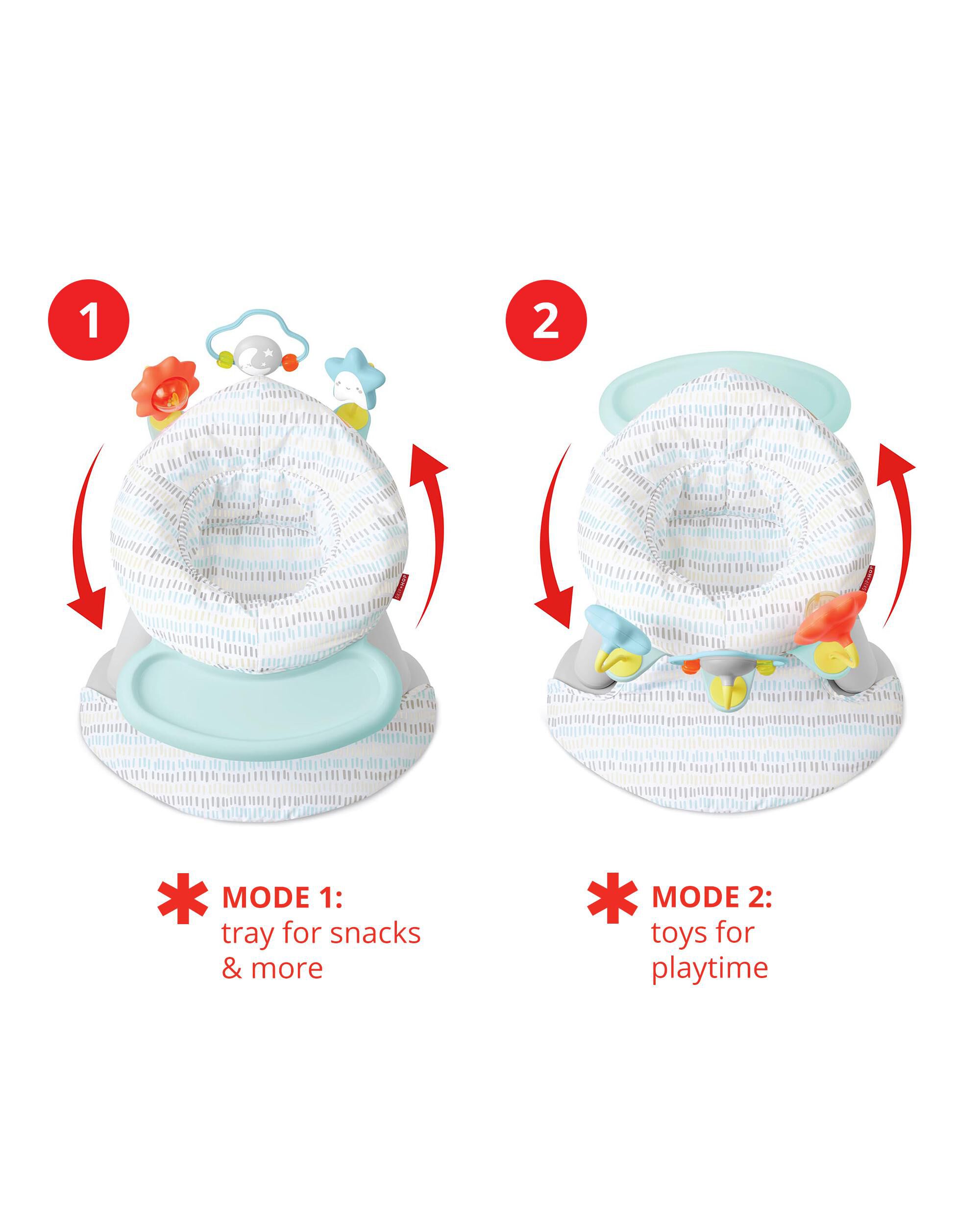 Silver Lining Cloud 2-in-1 Activity Floor Seat, image 3 of 5 slides