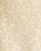 Toddler Floral Print Organic Cotton 2-Piece Pajamas, image 3 of 4 slides