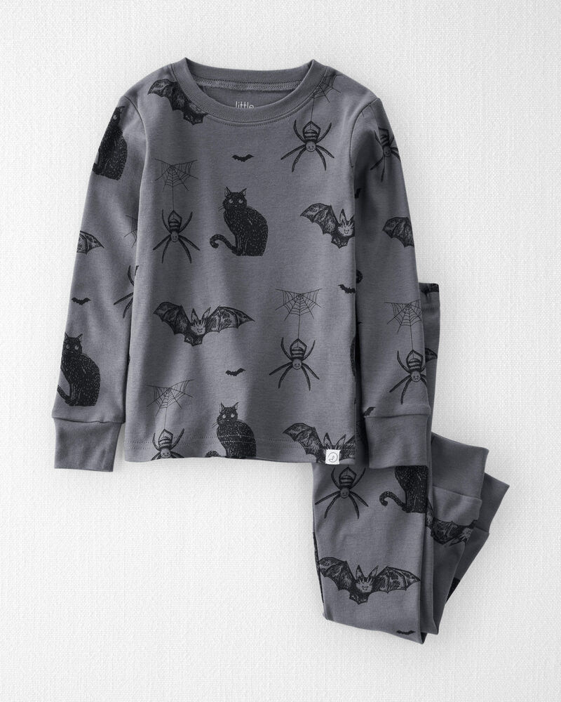 Toddler Organic Cotton Pajamas in Spooky Creatures Print, image 1 of 5 slides
