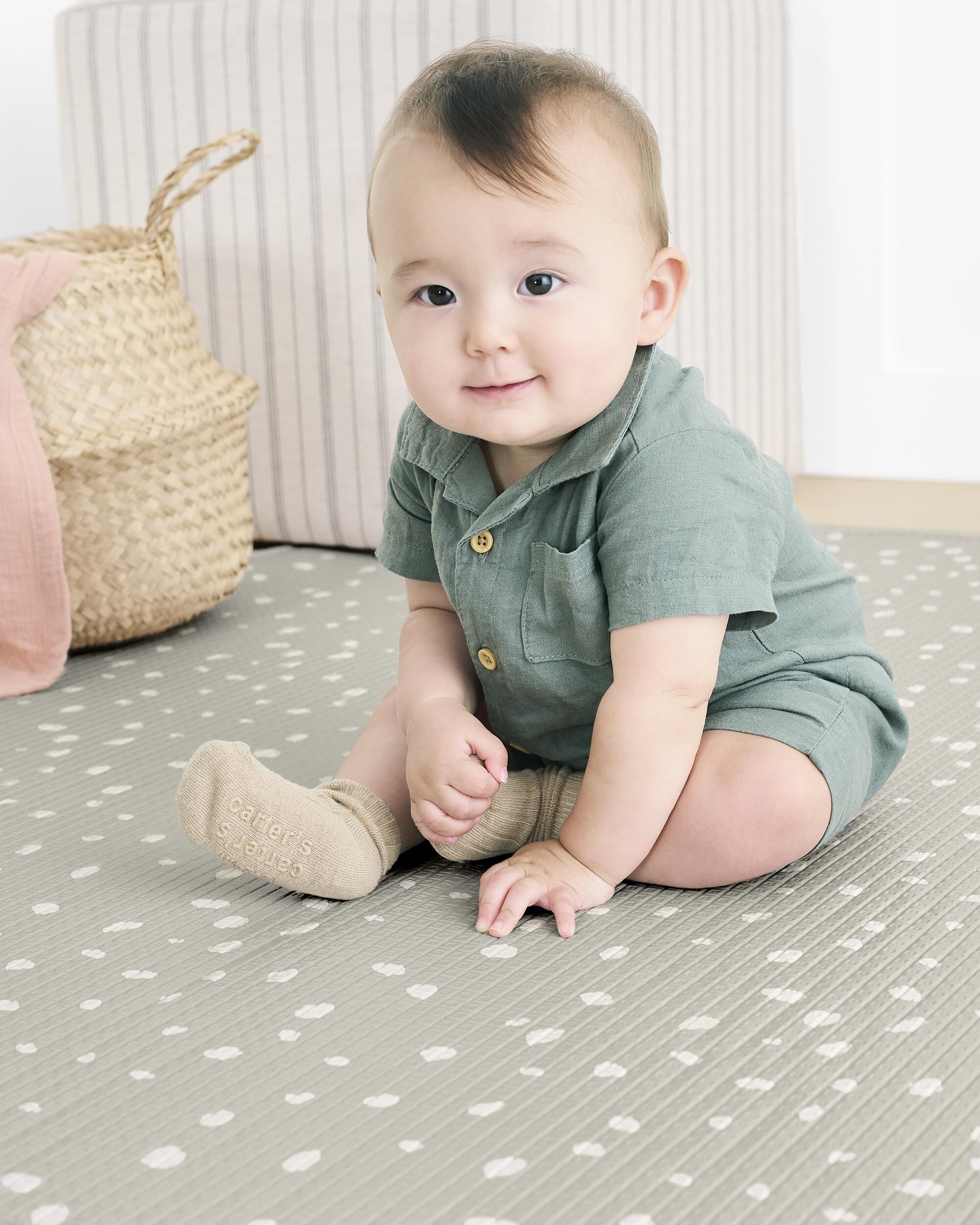 Boho Beige Doubleplay Reversible Playmat - Boho Beige | skiphop.com