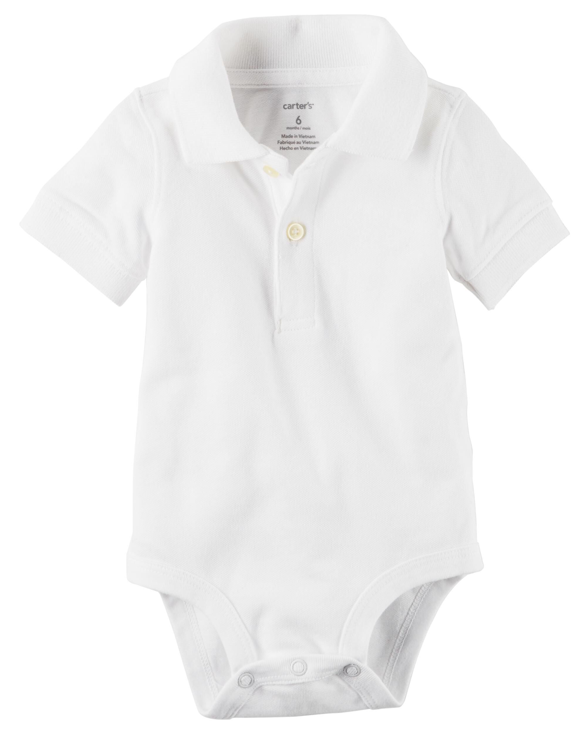 White polo on sale bodysuit baby