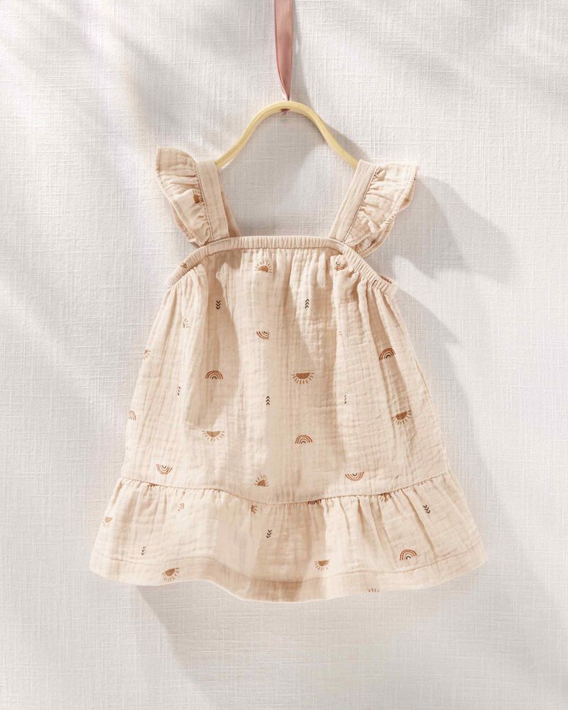 Baby Hilary Duff Rays And Rainbows Crinkle Gauze Dress, image 4 of 5 slides