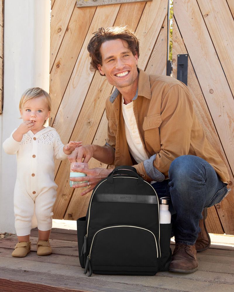Envi Luxe Backpack Diaper Bag - Black, image 8 of 20 slides