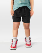 Toddler Boy Pull-On French Terry Shorts - Black, image 2 of 6 slides
