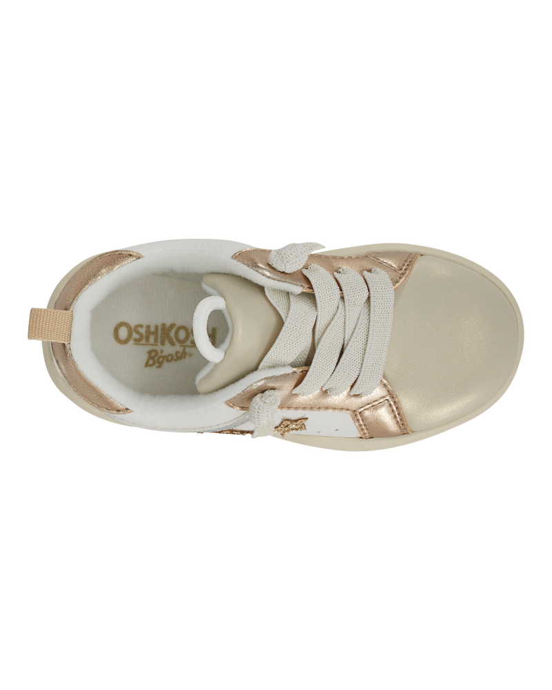 Toddler Metallic Star Sneakers - Gold, image 4 of 7 slides