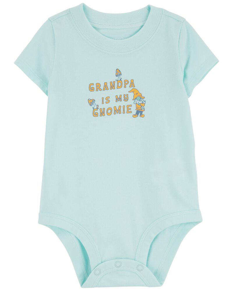 Baby Grandpa Gnome Cotton Bodysuit, image 1 of 3 slides