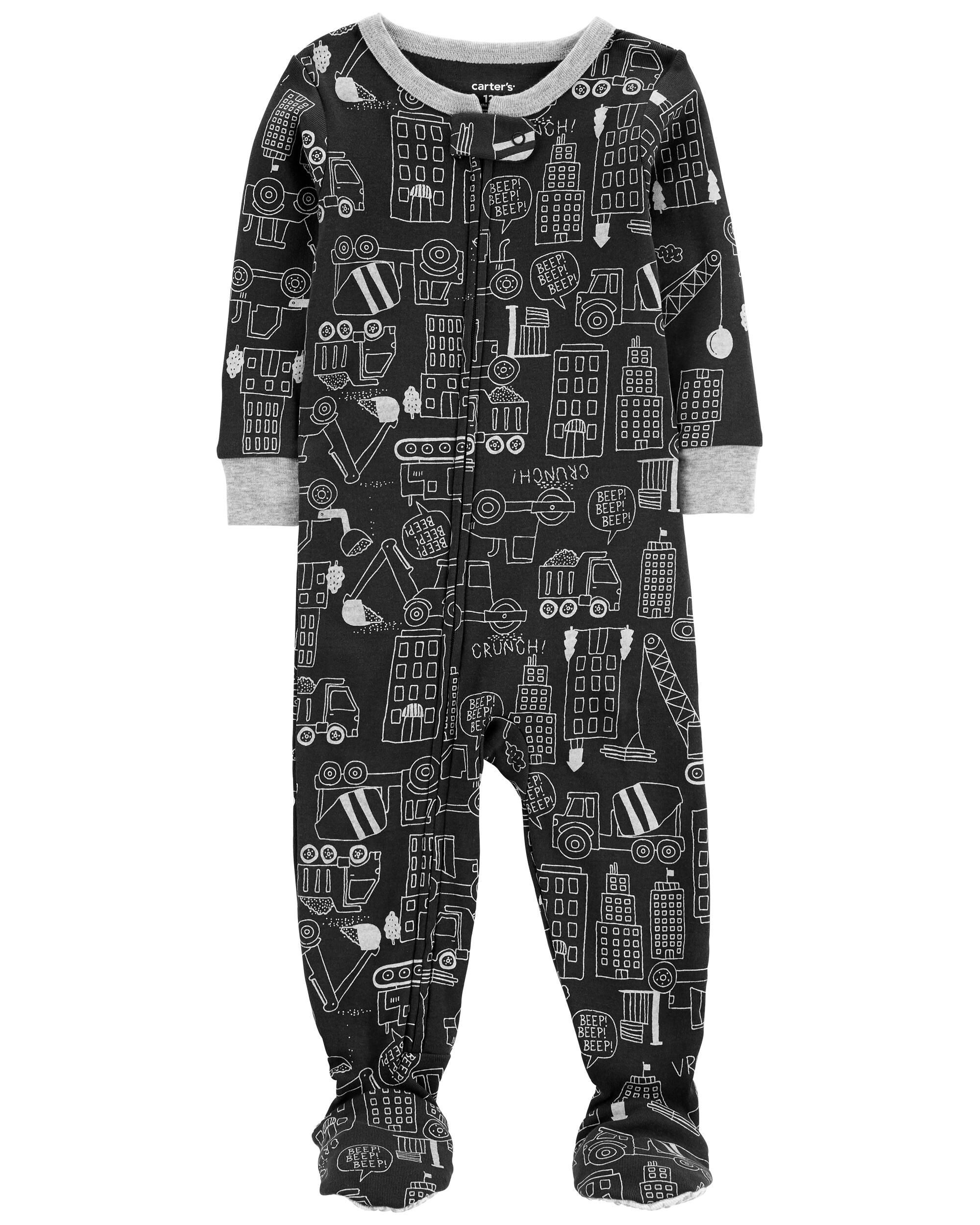 Carters best sale construction pajamas
