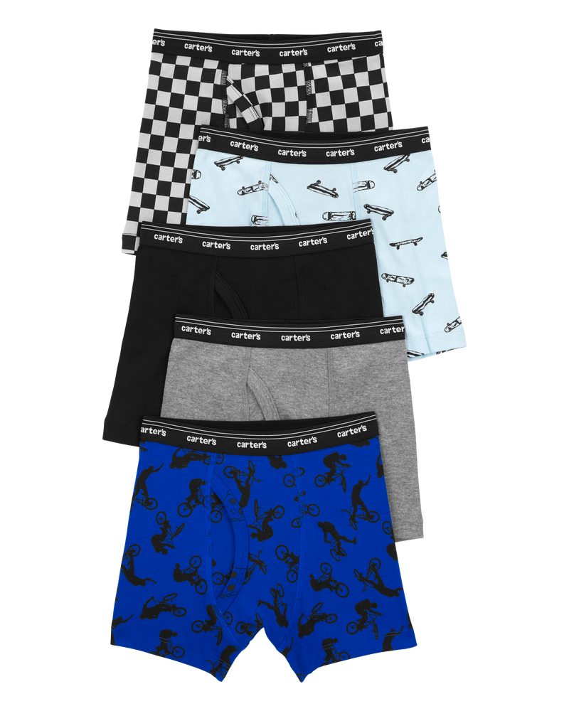 Toddler 5-Pack Boxer Briefs Underwear, image 1 of 2 slides