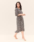 Adult Women's Maternity Floral Button-Front Relaxed Fit Dress, image 1 of 8 slides