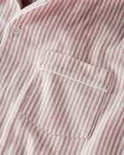 Adult  Women's Organic Cotton Button-Front Pajamas Set, image 2 of 4 slides