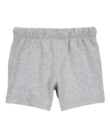 Baby Boy Pull-On French Terry Shorts - Grey, 