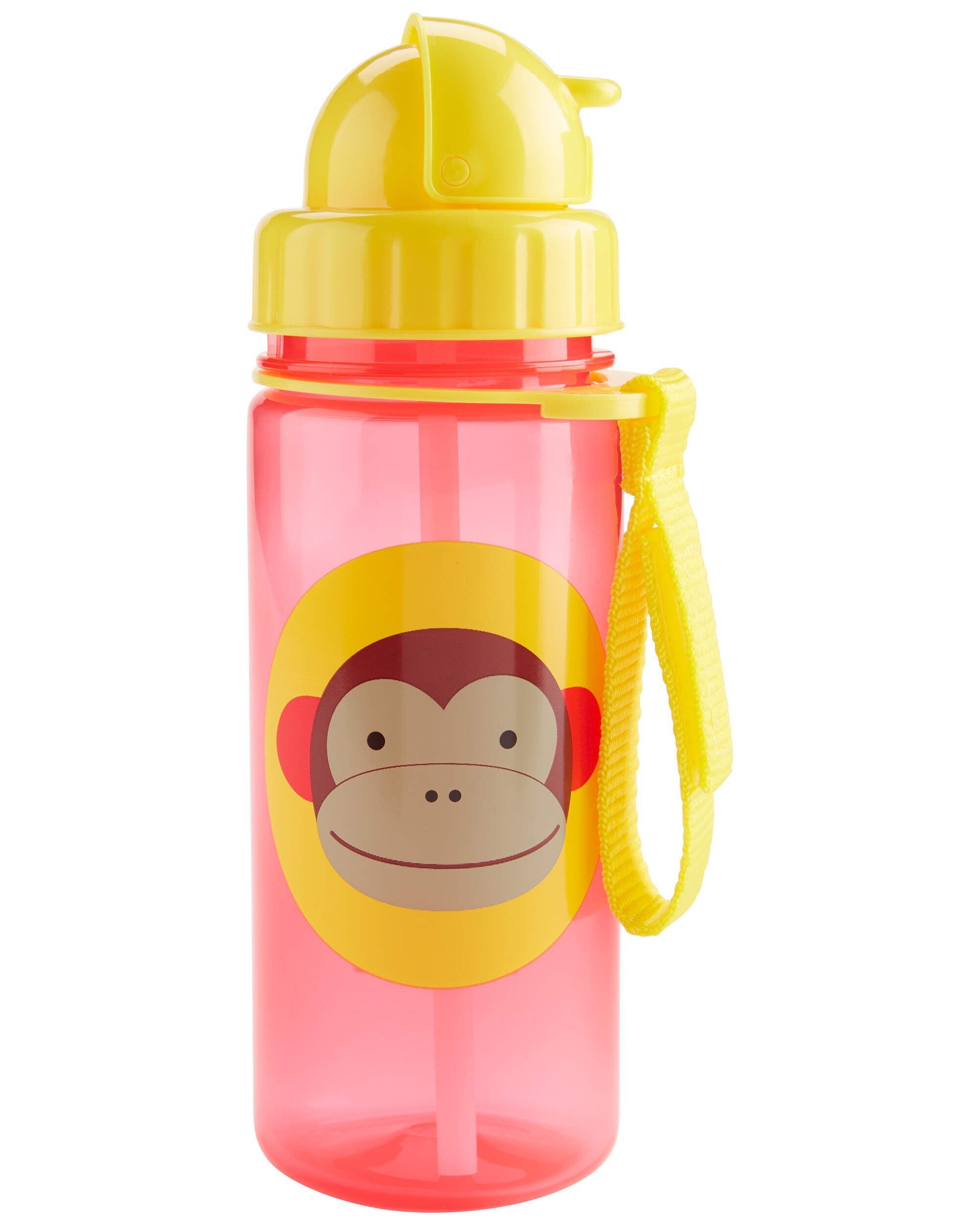 Zoo Straw Bottle - 13 oz - Monkey, image 1 of 2 slides