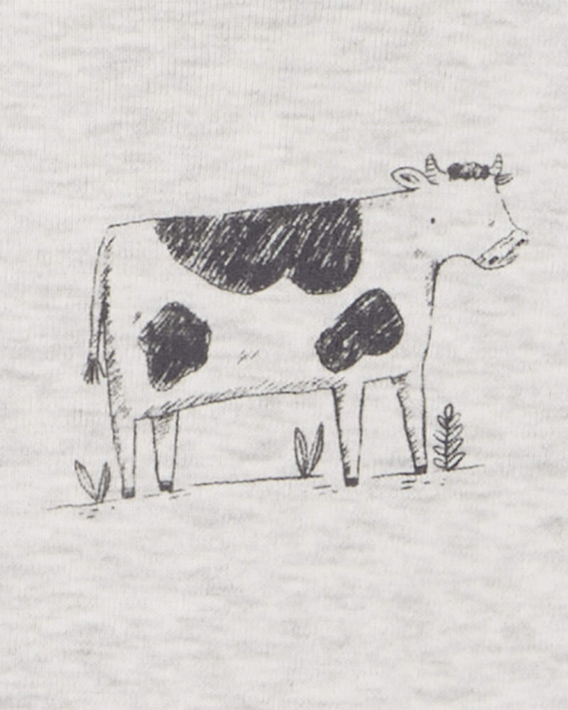 Baby 5-Pack Farm Animal Short Sleeve Bodysuits, image 6 of 8 slides