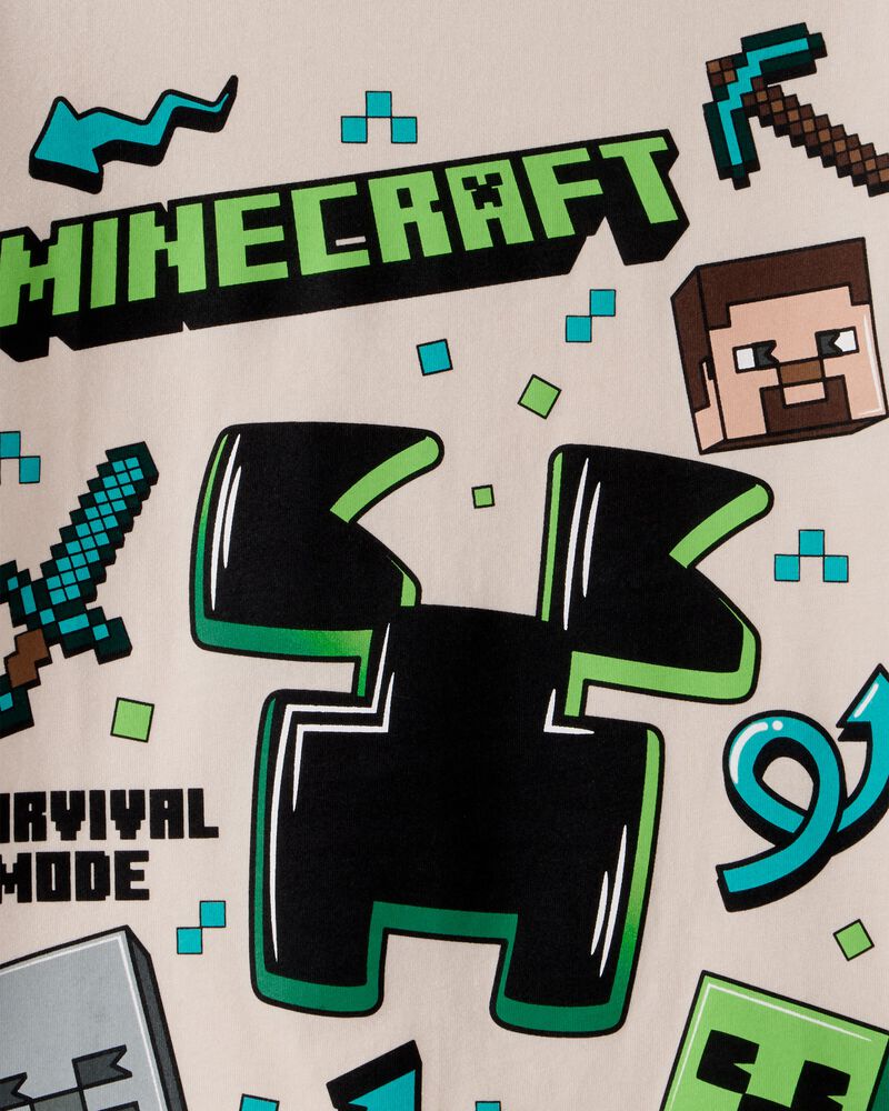 Kid Minecraft® Short-Sleeve Graphic Tee - Tan, image 2 of 2 slides