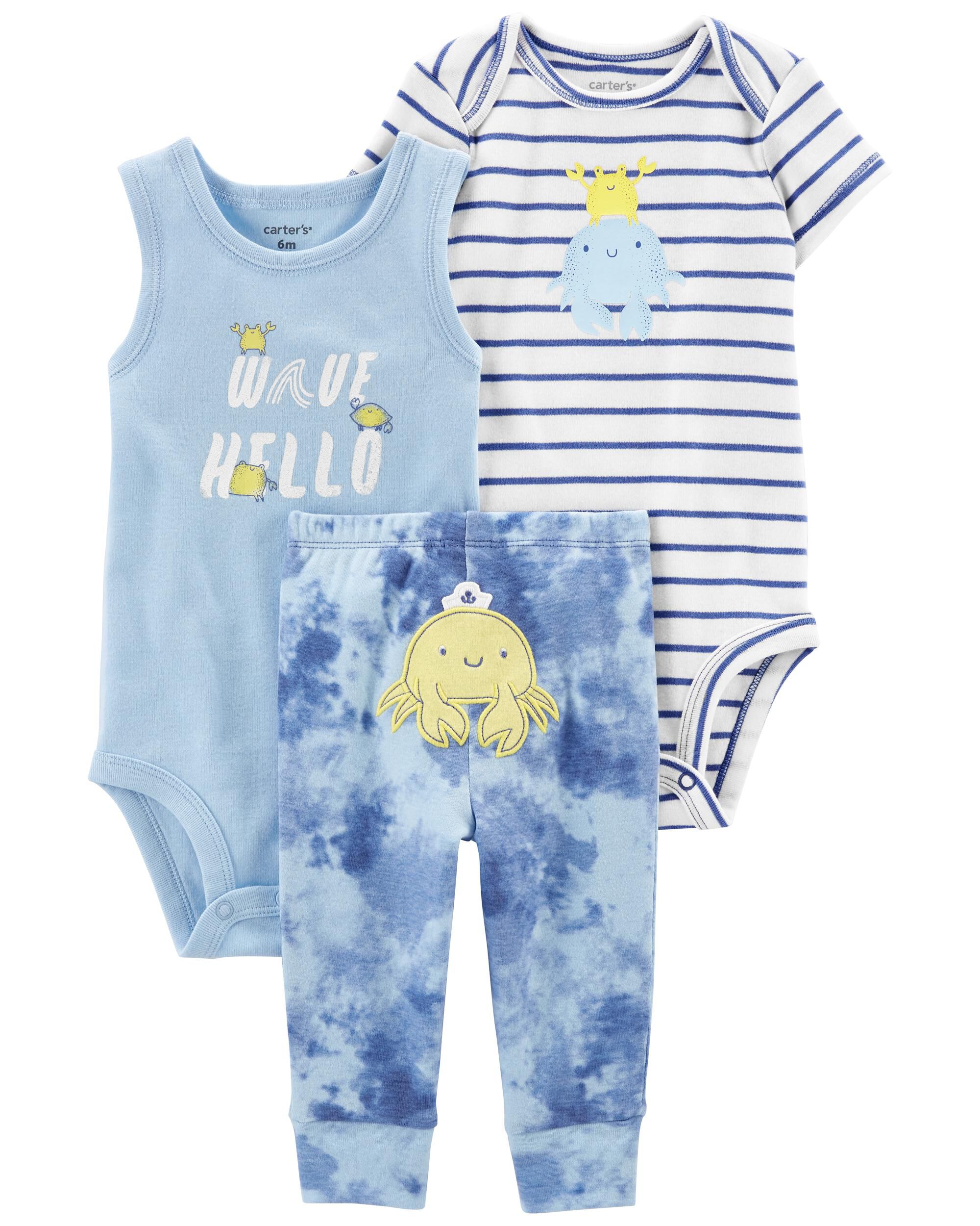 Baby 3 Piece Crab Outfit Set