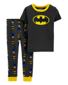 Toddler 2-Piece Batman™ 100% Snug Fit Cotton Pajamas, image 1 of 3 slides