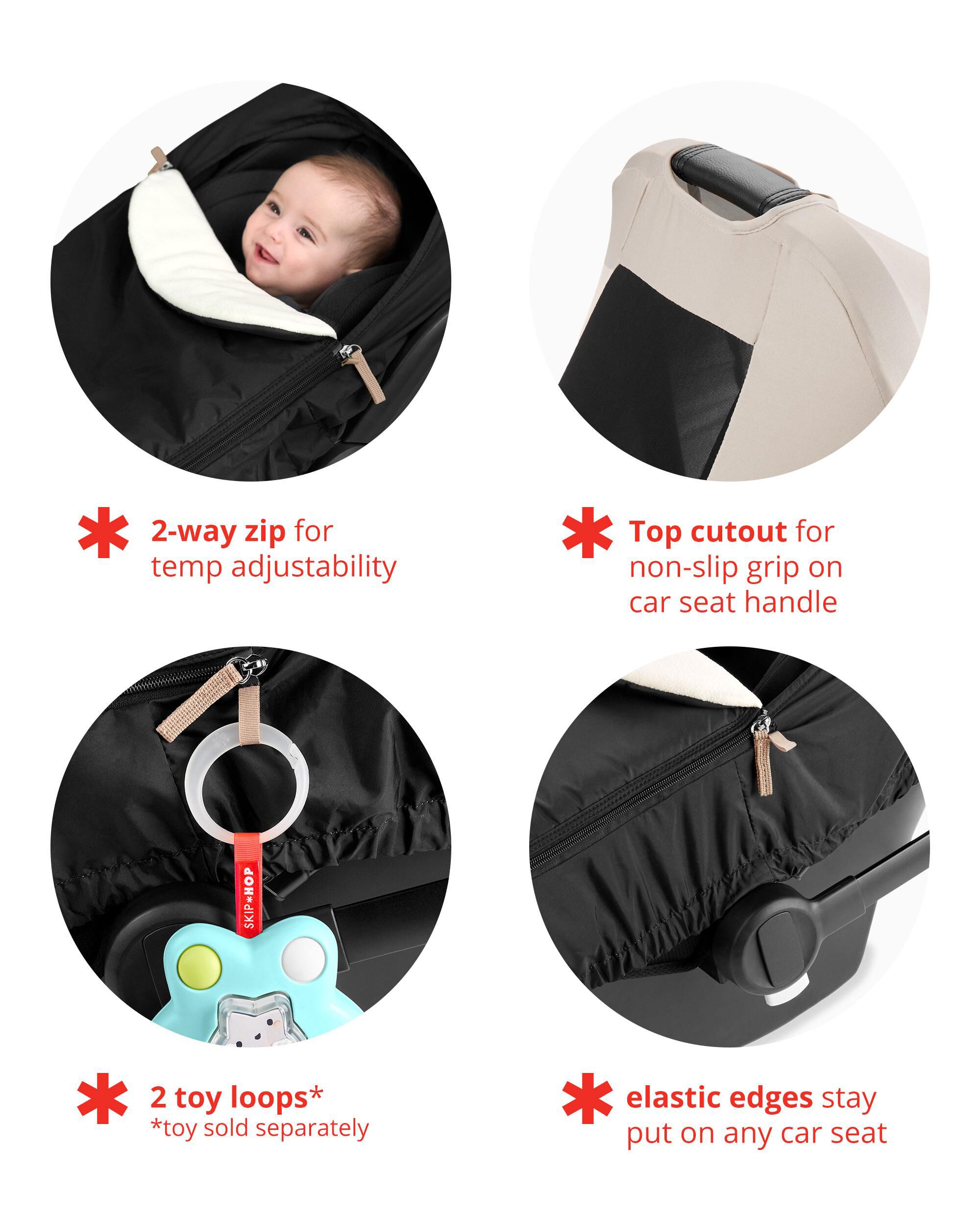 All Seasons Car Seat Cover - Oat, image 3 of 7 slides