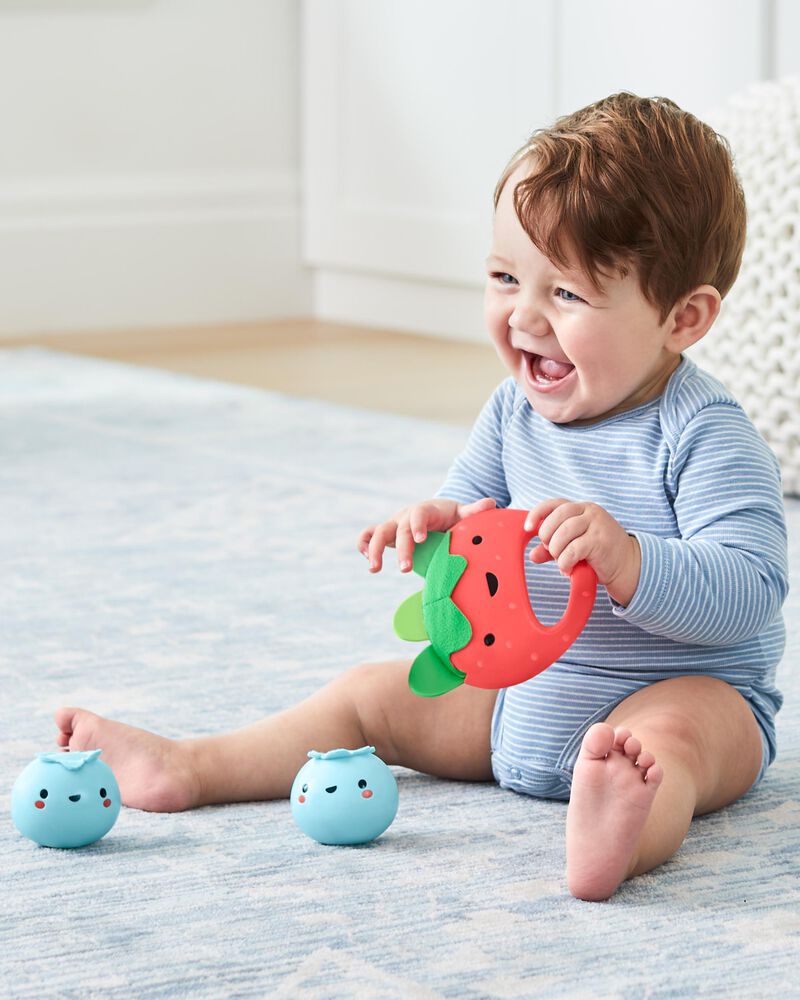 Farmstand Berry Cute Band Baby Toy, image 8 of 10 slides