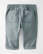 Baby Organic Cotton Twill Pants in Slate, image 2 of 4 slides
