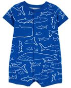 Baby Whale Snap-Up Romper, image 1 of 3 slides