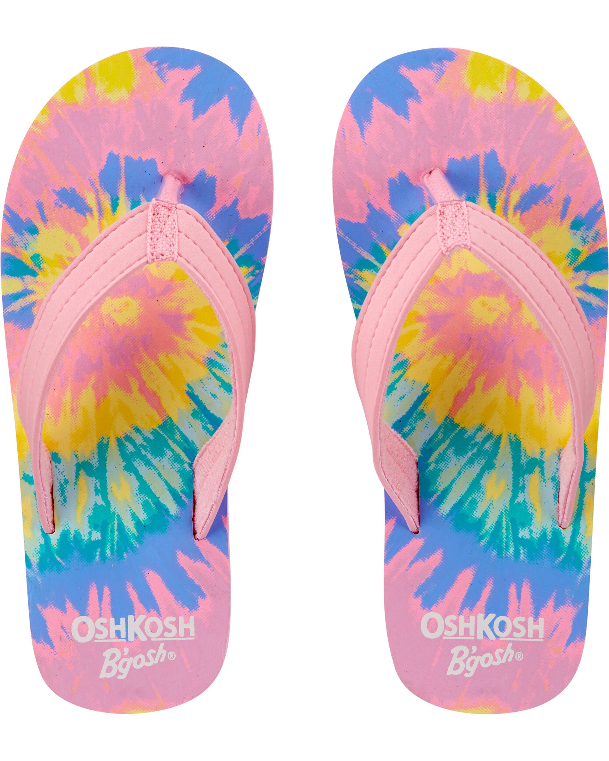 tie dye flip flops