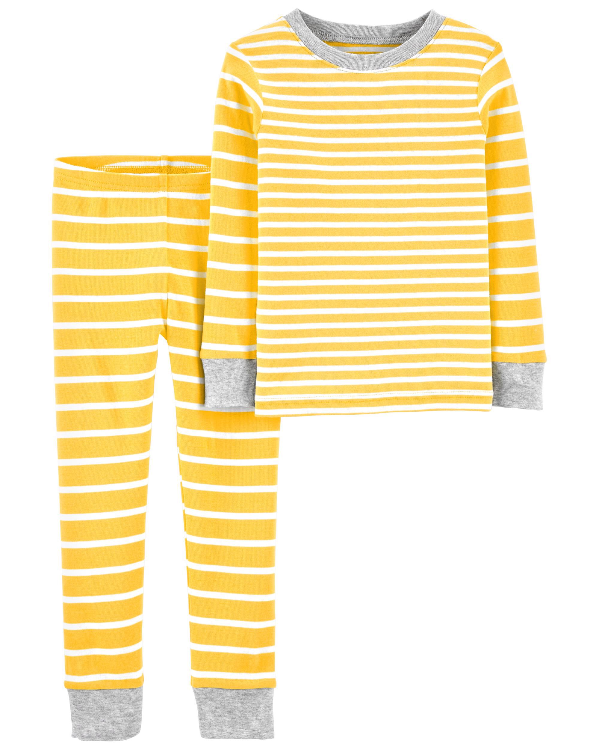 Yellow shop striped pajamas