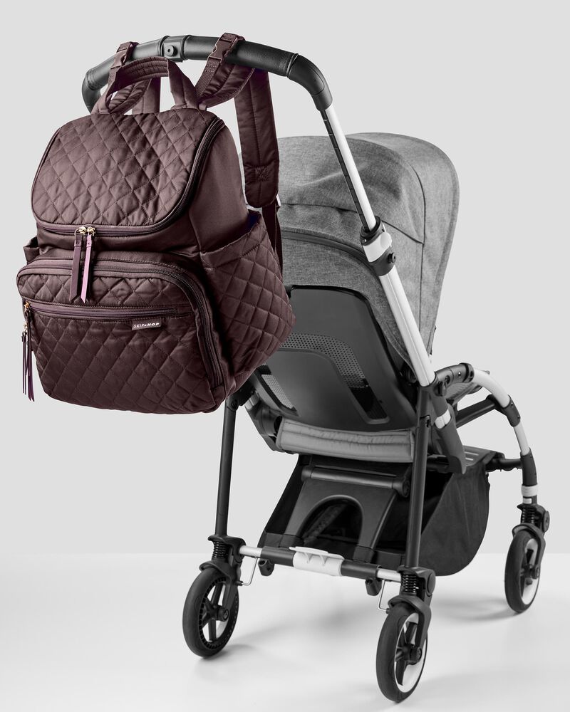 Forma Backpack Diaper Bag - Chocolate, image 5 of 8 slides
