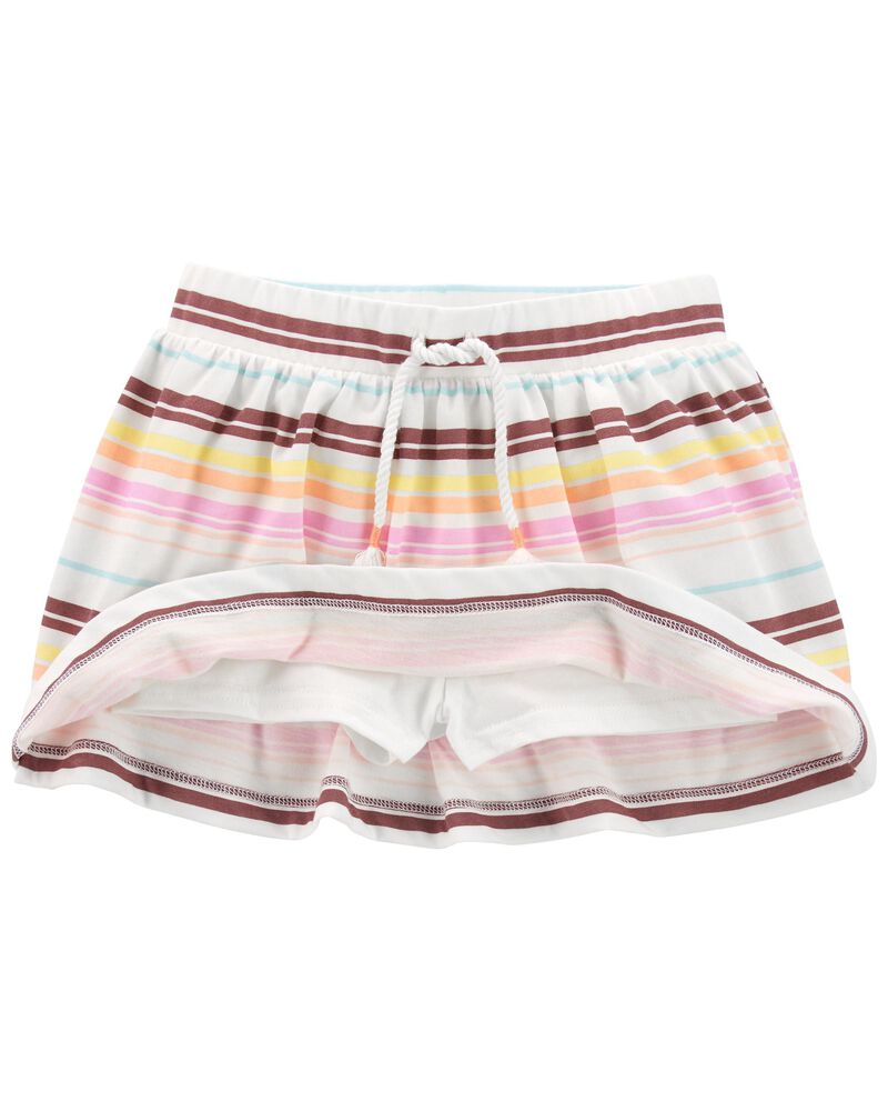 Toddler Striped Drawstring Skort, image 2 of 2 slides