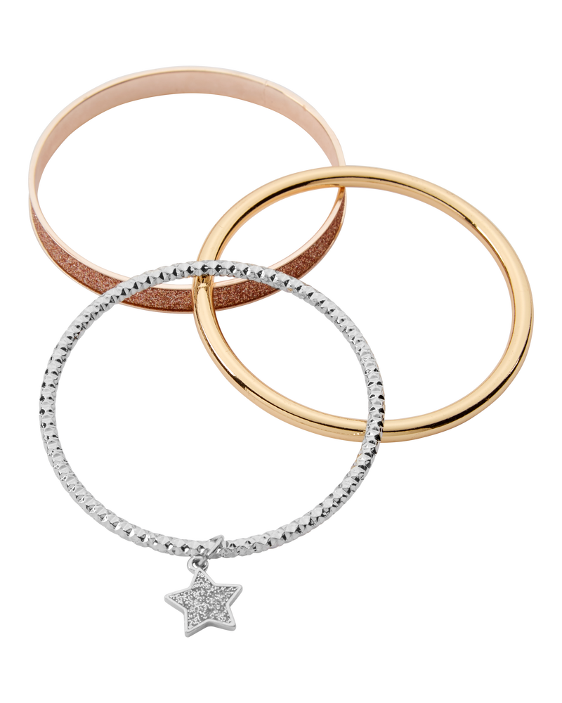 3-Pack Bangle Bracelets, image 1 of 1 slides