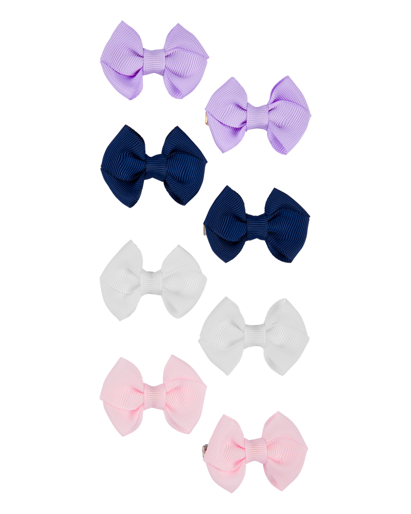 8-Pack Bow Hair Clips, image 1 of 2 slides