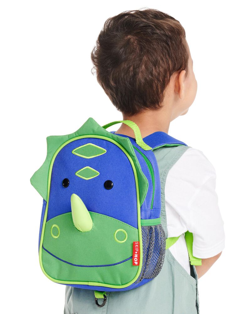 Toddler Kids Dinosaur Backpack - Portable Book Bags with Safety