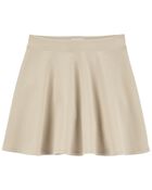 Kid Ponte Knit Uniform Skort, image 1 of 3 slides