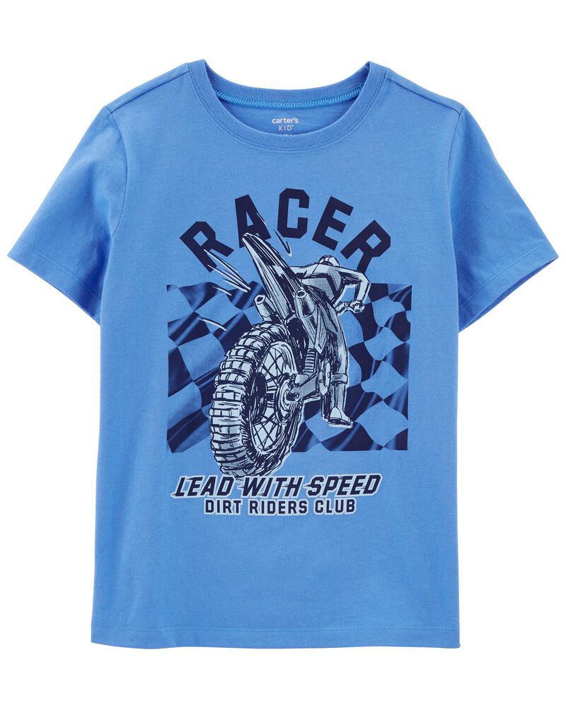 Kid Racer Motorcycle Graphic Tee, image 1 of 3 slides