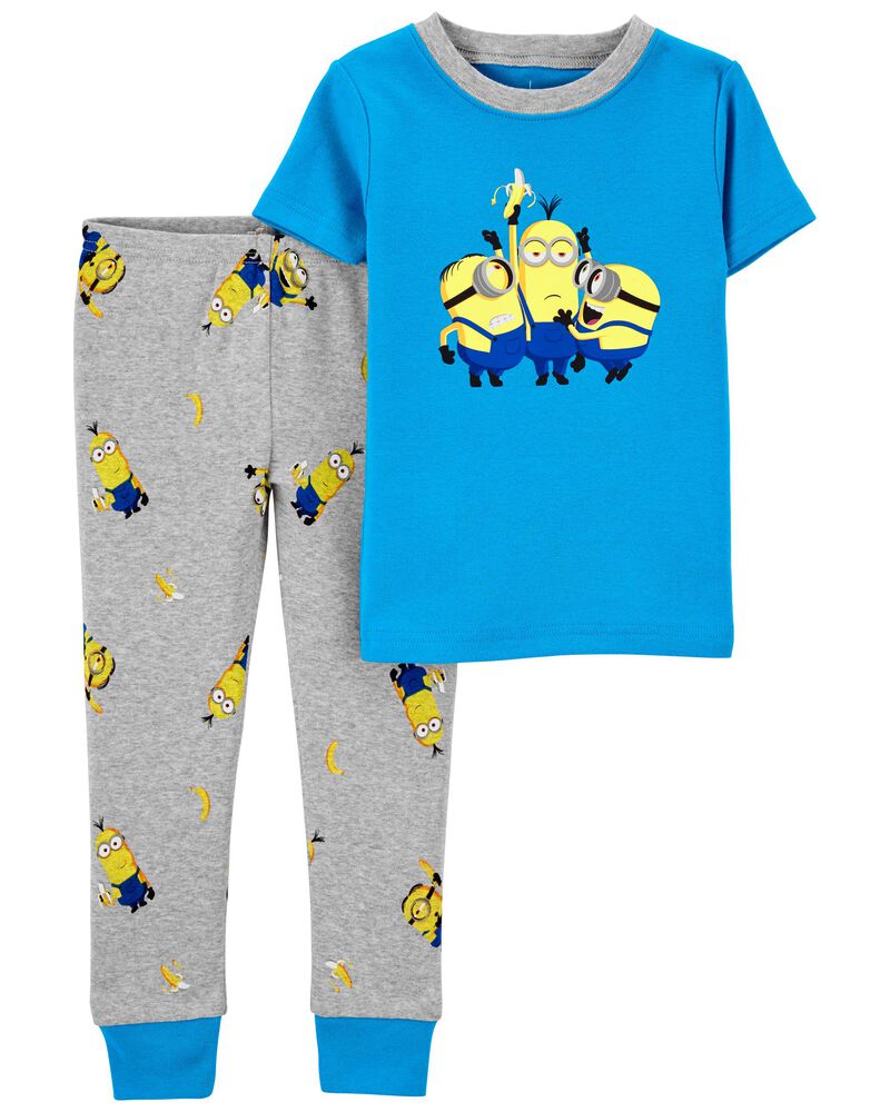 Toddler 2-Piece Minions 100% Snug Fit Cotton Pajamas, image 1 of 2 slides