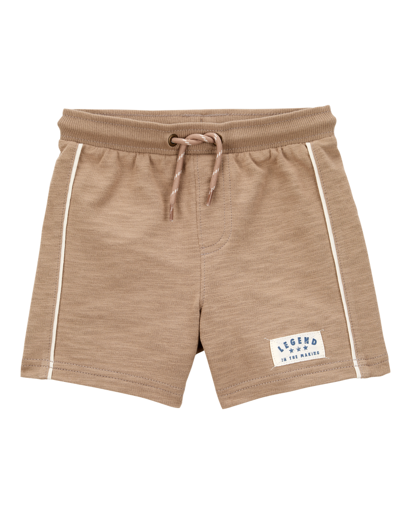Baby Legend Pull-On Cotton Shorts - Brown, image 1 of 4 slides