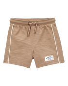 Baby Legend Pull-On Cotton Shorts - Brown, image 1 of 4 slides