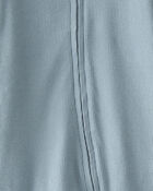 Baby Organic Cotton Sleep & Play Pajamas in Blue, image 3 of 5 slides