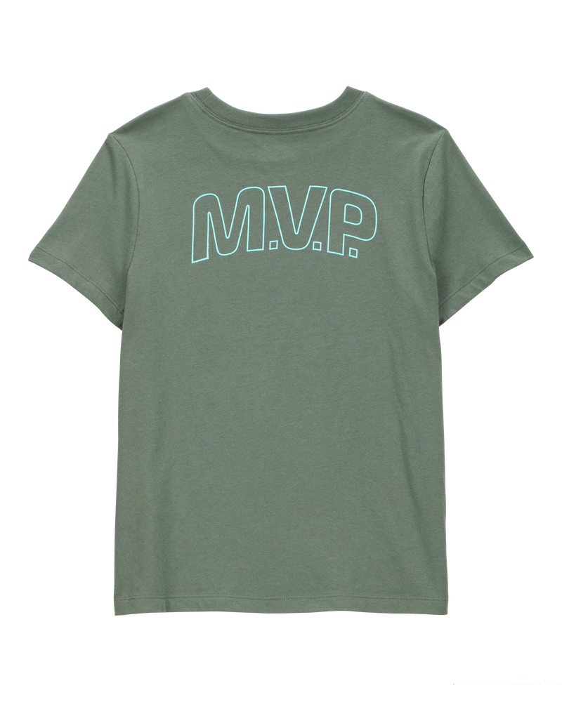 Kid Sports MVP Graphic Tee - Olive, image 2 of 5 slides
