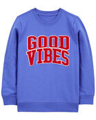 Kid Good Vibes Pullover Sweatshirt, image 1 of 4 slides