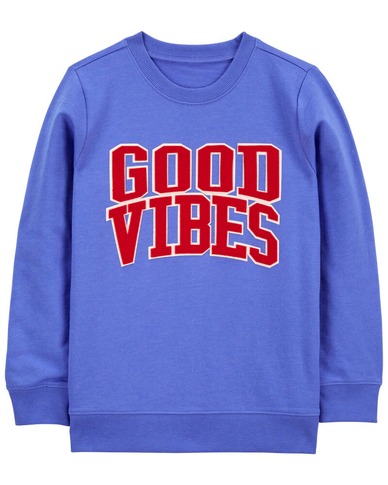 Kid Good Vibes Pullover Sweatshirt, image 1 of 4 slides