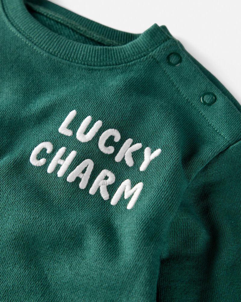 Baby Organic Cotton Lucky Charm French Terry Bubble, image 2 of 4 slides